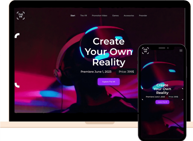 Mock Up of VR Product Project made by Collabs Agency